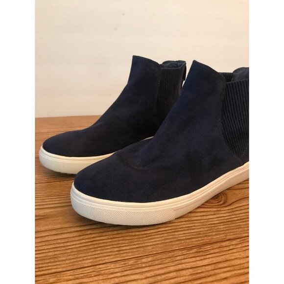 Steven by steve madden dark blue suede slip on shoes size 8m - Picture 3 of 9